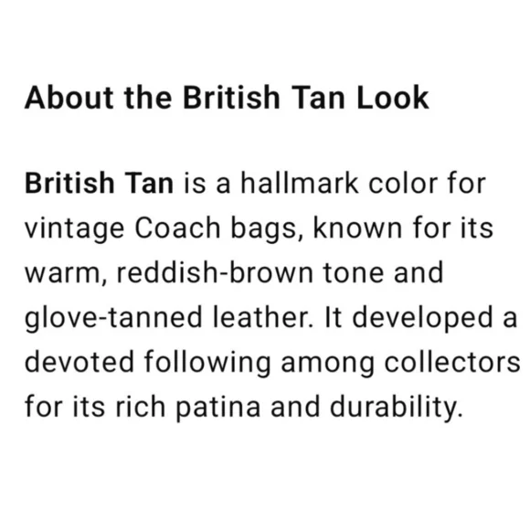 Vintage Coach Pocket Bag 9875-British Tan-Made In USA - Picture 14 of 15